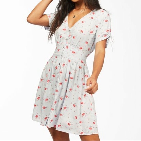 🔆BILLABONG🔆Twirl Twist V-Neck Mini Dress - Picture 10 of 16